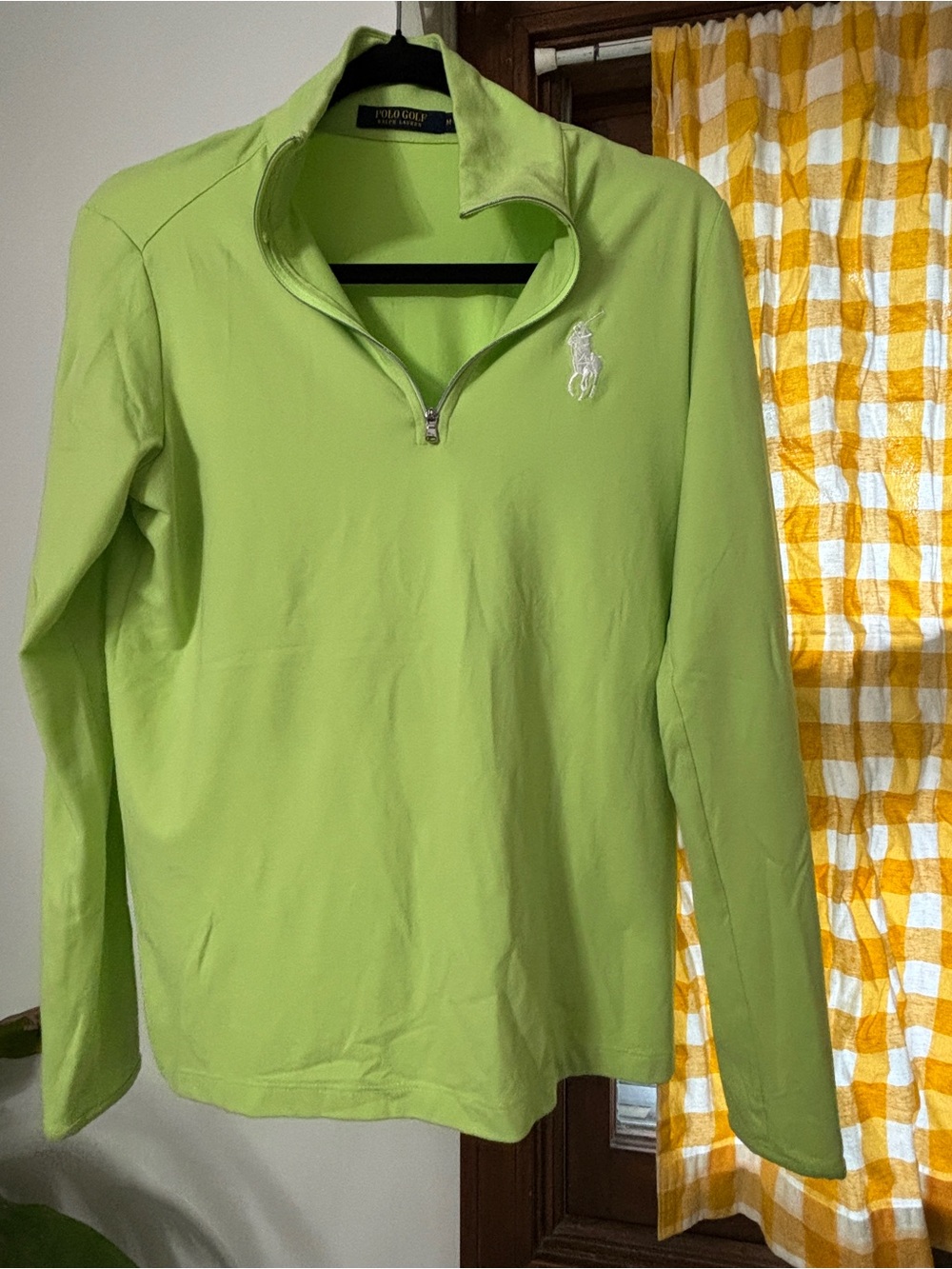 Polo Golf by Ralph Lauren Lime Green 1/4 Zip Pullover Sweatero